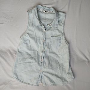 Roxy Light Wash Denim Top